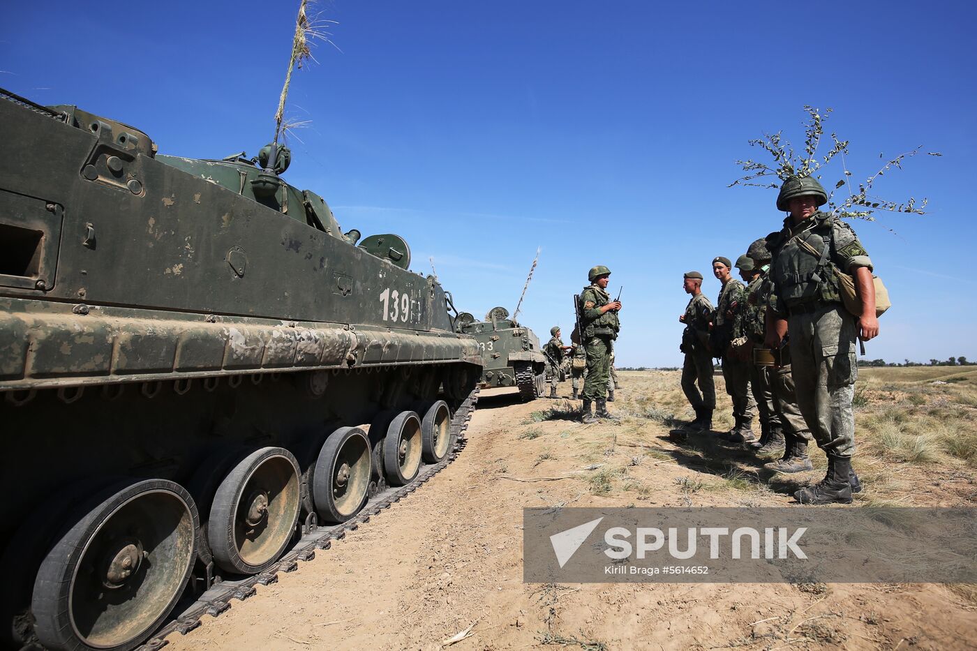 Exercises of South Military District in Volgograd Region