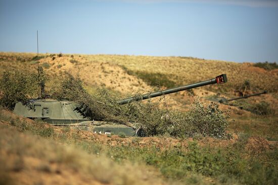 Exercises of South Military District in Volgograd Region