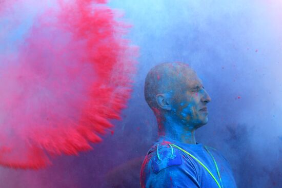 Tricolor festival on Russia's National Flag Day