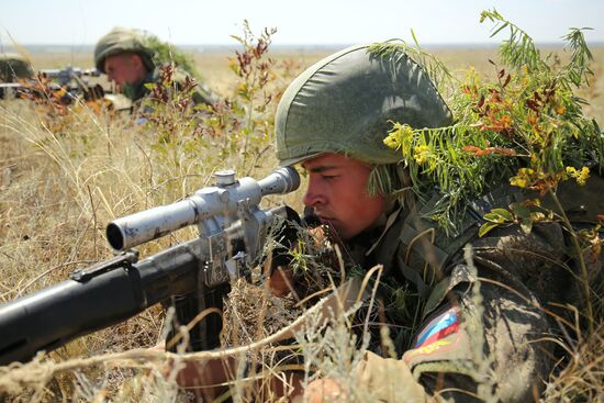 Exercises of South Military District in Volgograd Region
