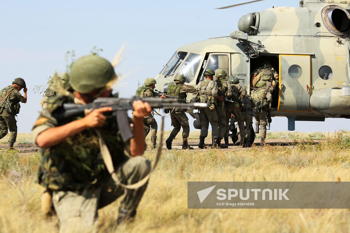Exercises of South Military District in Volgograd Region