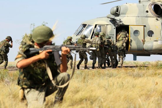 Exercises of South Military District in Volgograd Region