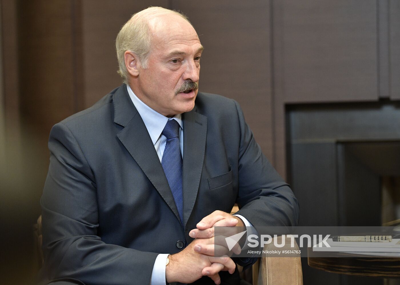 Russian President Vladimir Putin meets with Belarusian President Alexander Lukashenko