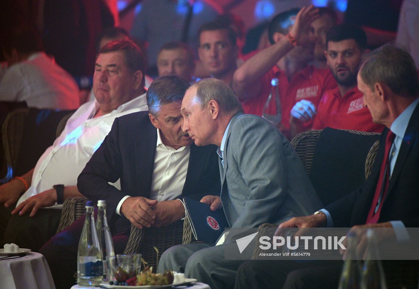 Vladimir Putin attends international combat sambo tournament