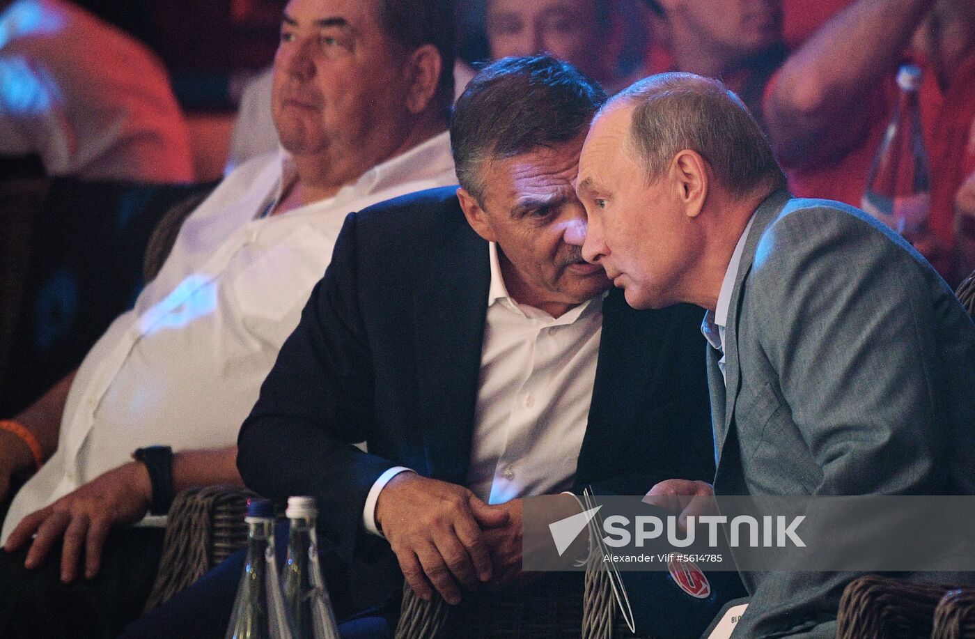 Vladimir Putin attends international combat sambo tournament