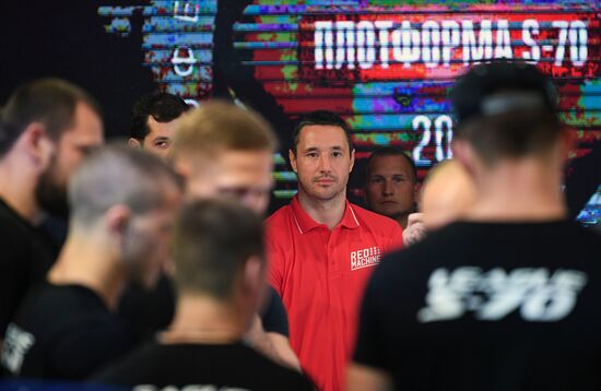 Vladimir Putin attends international combat sambo tournament