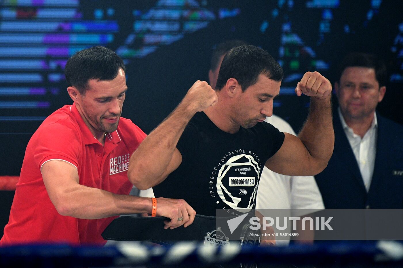 Vladimir Putin attends international combat sambo tournament