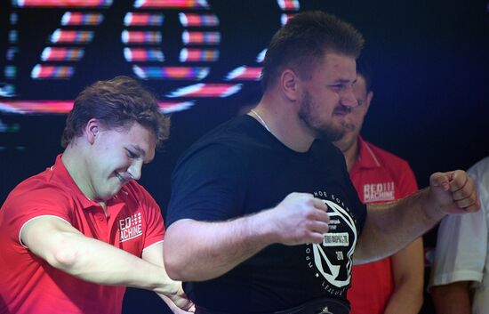 Vladimir Putin attends international combat sambo tournament