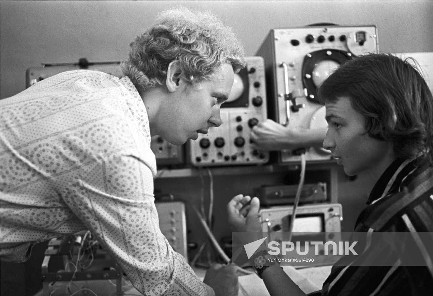 Musicians in sound studio