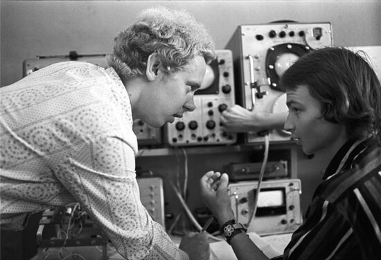 Musicians in sound studio