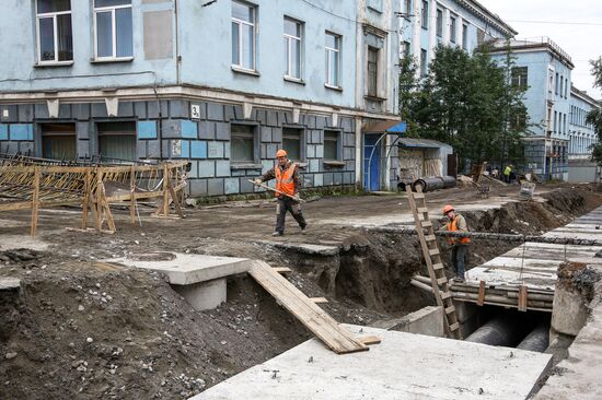 Preparing for heating season in Murmansk