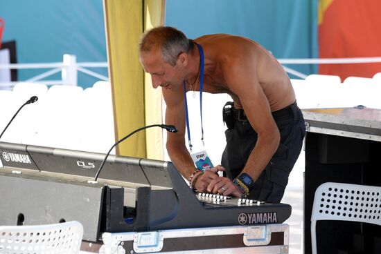 Preparations for Koktebel Jazz Party festival