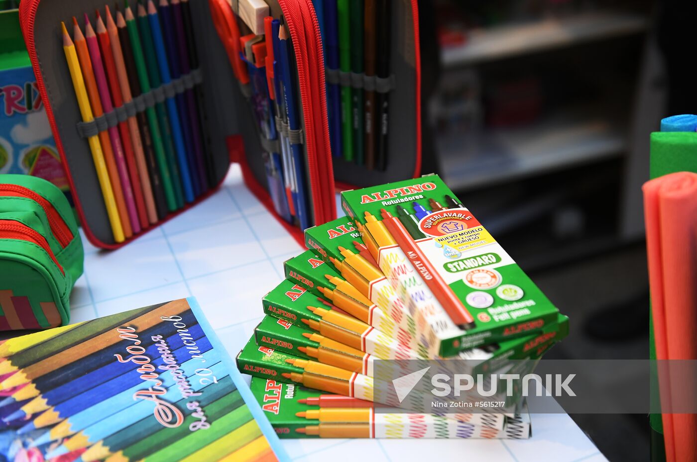 Back-to-school market at GUM Store