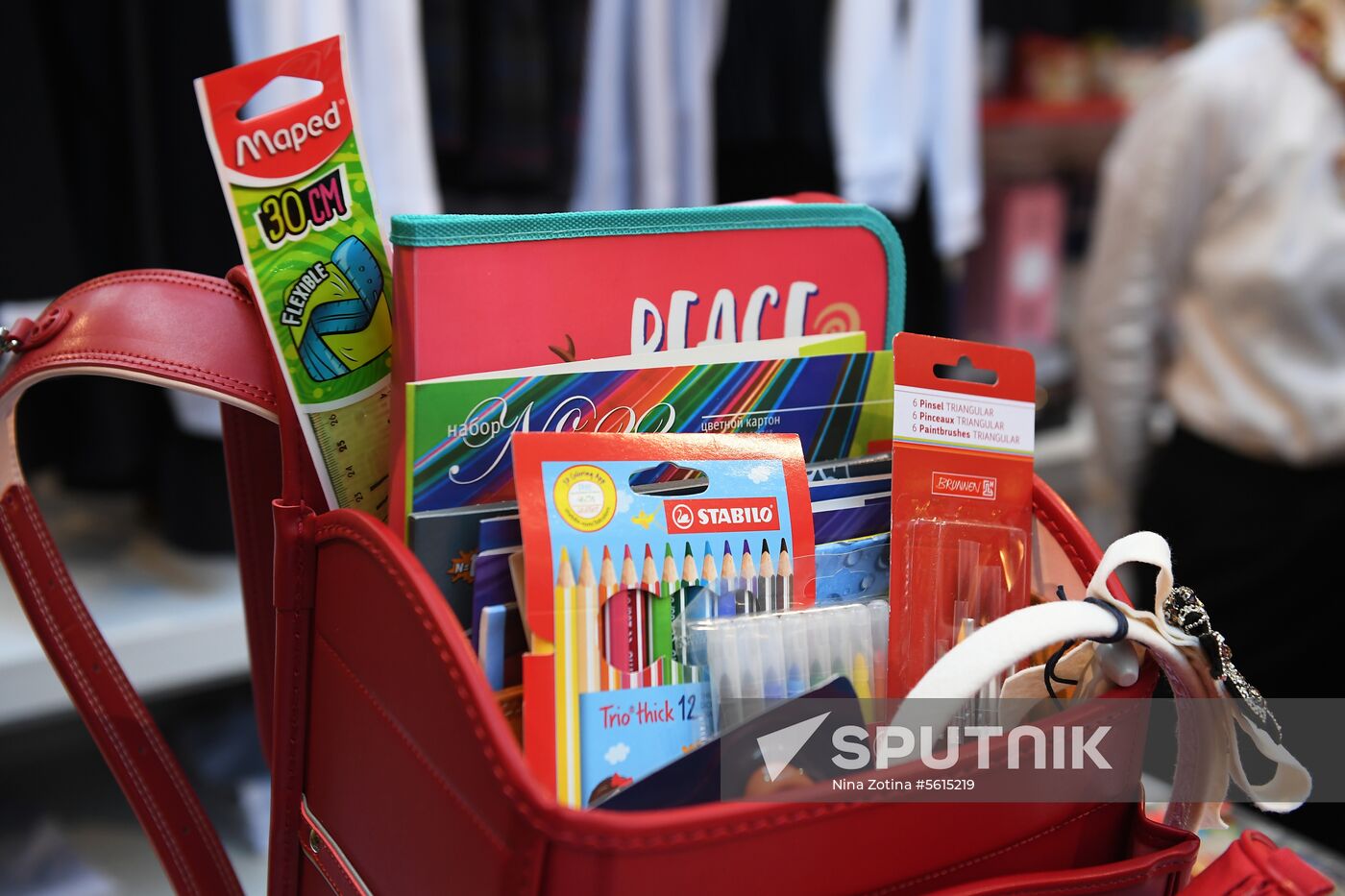 Back-to-school market at GUM Store