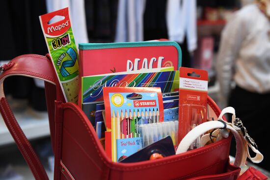 Back-to-school market at GUM Store