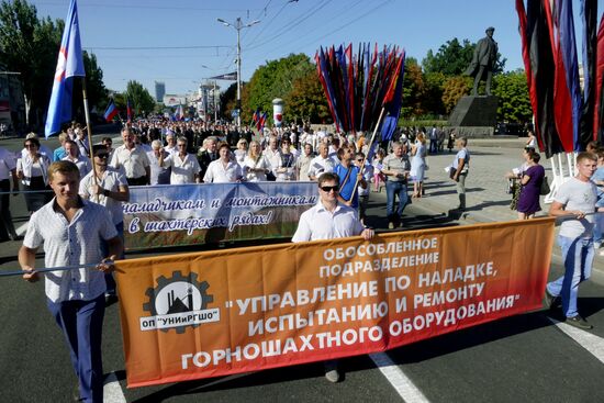 Miner Day celebrated in Donetsk