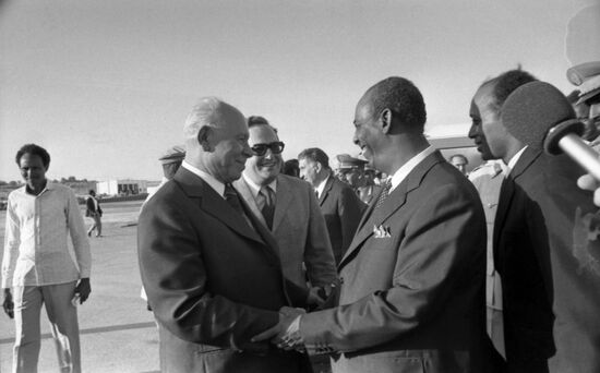 Nikolai Podgorny's visit to Somalia