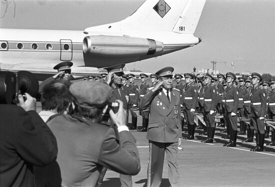 Visit to USSR by Minister of National Defense of GDR Heinz Hoffmann