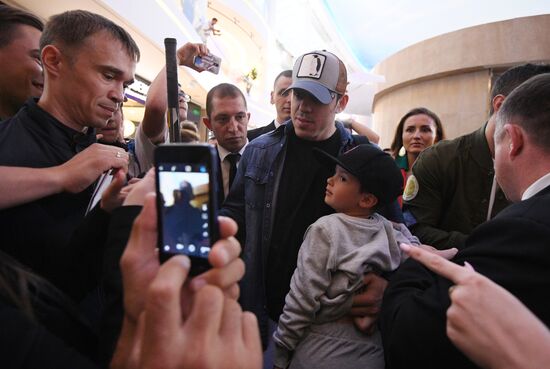 Workshop by ice hockey players Yevgeny Malkin and Ilya Kovalchuk in Moscow