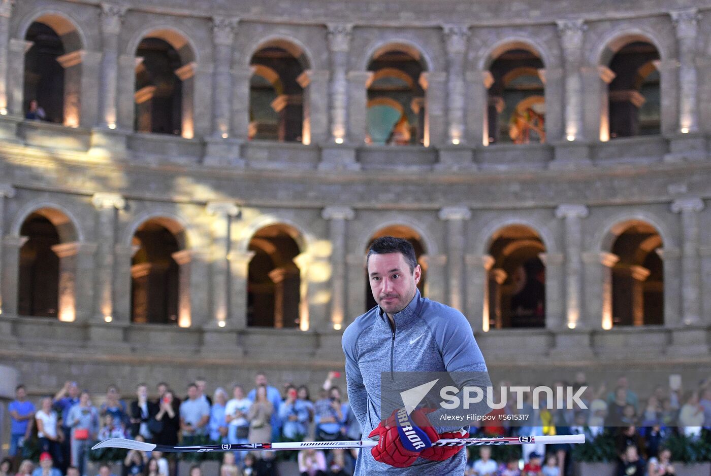 Workshop by ice hockey players Yevgeny Malkin and Ilya Kovalchuk in Moscow