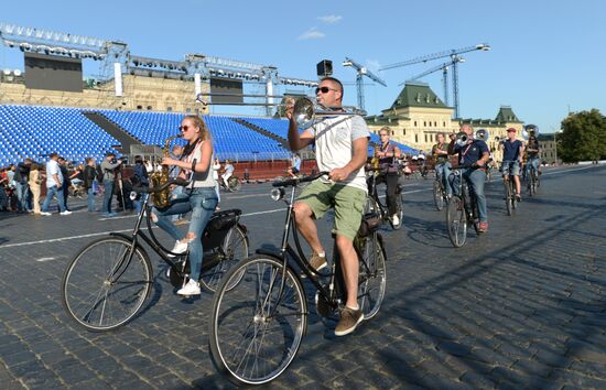 Final rehearsal of Spasskaya Tower festival's opening ceremony