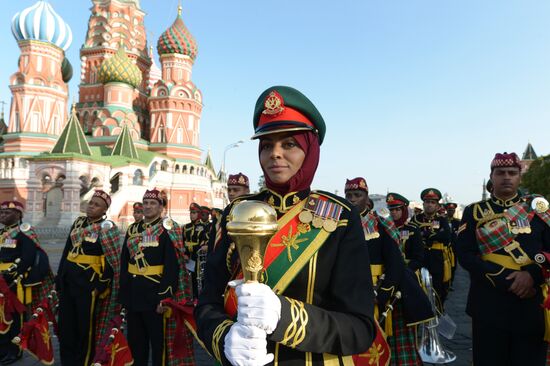 Final rehearsal of Spasskaya Tower festival's opening ceremony