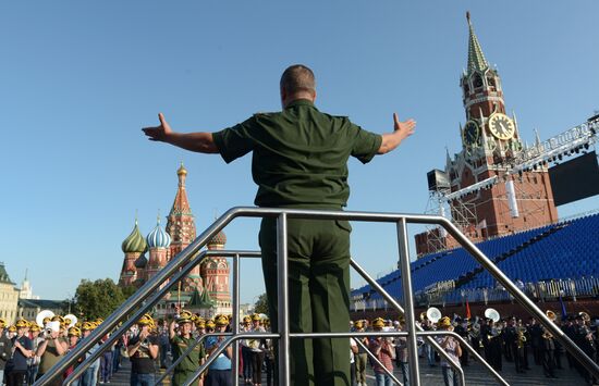 Final rehearsal of Spasskaya Tower festival's opening ceremony
