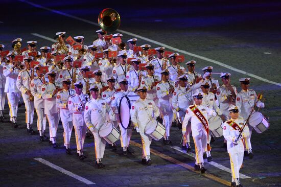 Final rehearsal of Spasskaya Tower festival's opening ceremony