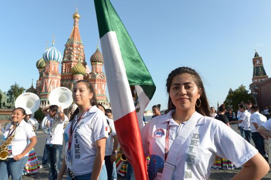 Final rehearsal of Spasskaya Tower festival's opening ceremony