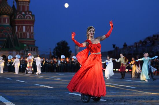 Final rehearsal of Spasskaya Tower festival's opening ceremony