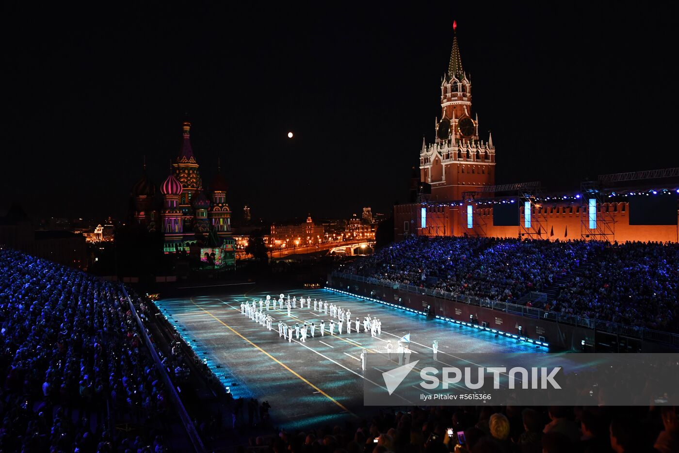 Final rehearsal of Spasskaya Tower festival's opening ceremony
