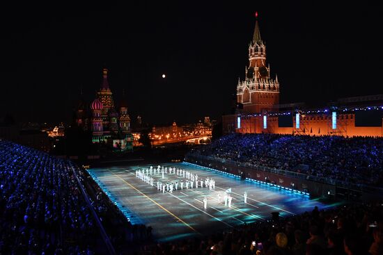 Final rehearsal of Spasskaya Tower festival's opening ceremony