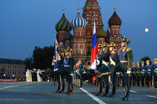 Final rehearsal of Spasskaya Tower festival's opening ceremony