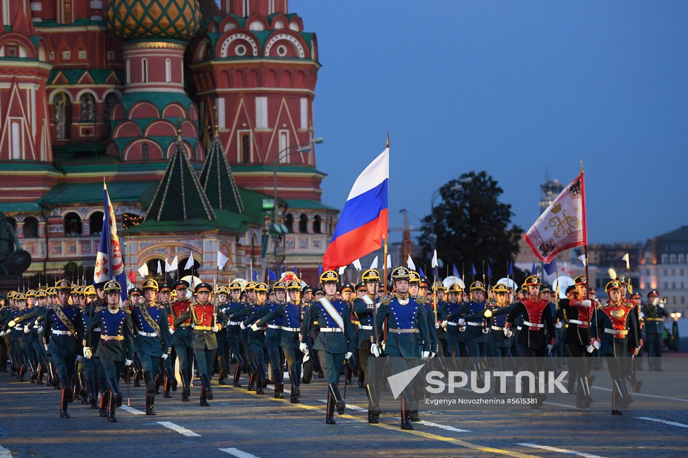 Final rehearsal of Spasskaya Tower festival's opening ceremony