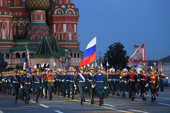 Final rehearsal of Spasskaya Tower festival's opening ceremony