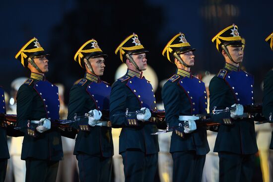 Final rehearsal of Spasskaya Tower festival's opening ceremony