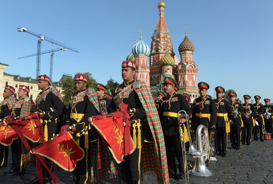 Final rehearsal of Spasskaya Tower festival's opening ceremony
