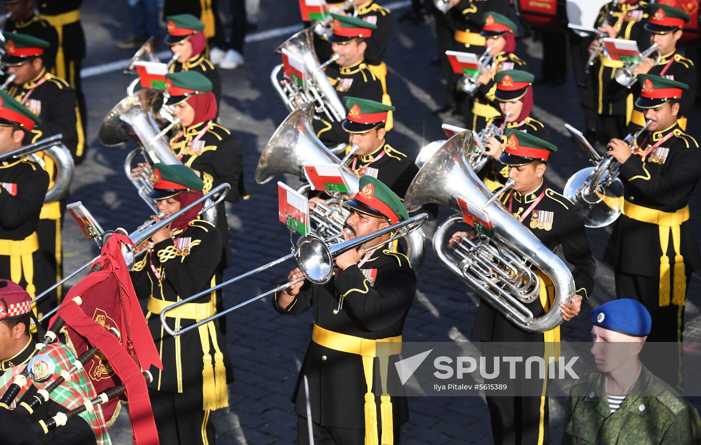 Final rehearsal of Spasskaya Tower festival's opening ceremony