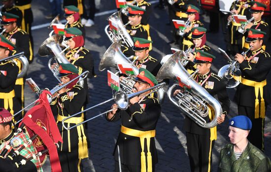 Final rehearsal of Spasskaya Tower festival's opening ceremony