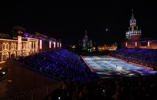 Final rehearsal of Spasskaya Tower festival's opening ceremony