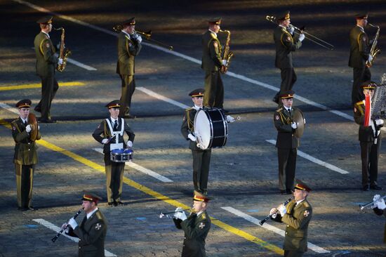 Final rehearsal of Spasskaya Tower festival's opening ceremony