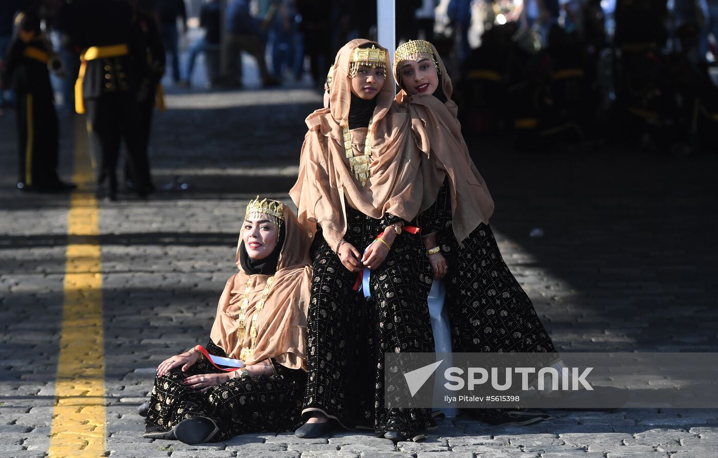 Final rehearsal of Spasskaya Tower festival's opening ceremony