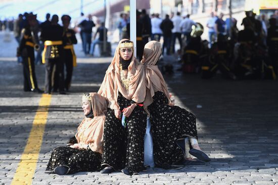 Final rehearsal of Spasskaya Tower festival's opening ceremony