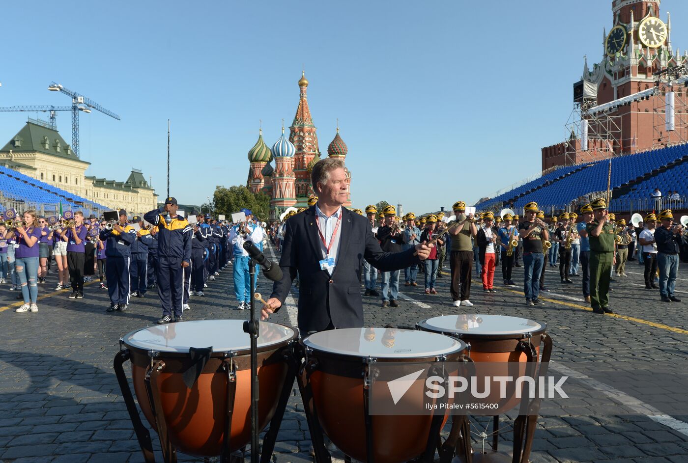 Final rehearsal of Spasskaya Tower festival's opening ceremony