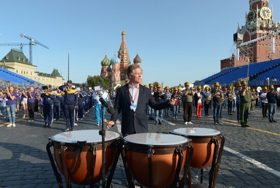 Final rehearsal of Spasskaya Tower festival's opening ceremony