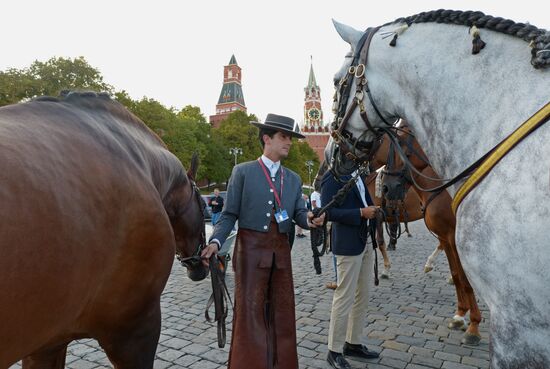 Final rehearsal of Spasskaya Tower festival's opening ceremony