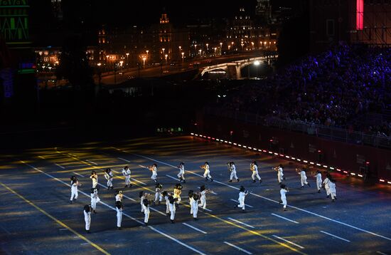 Final rehearsal of Spasskaya Tower festival's opening ceremony