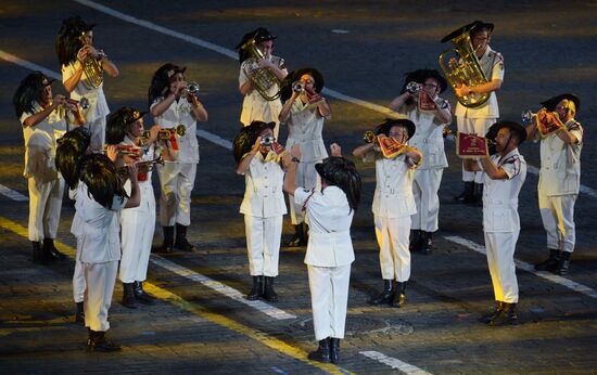 Final rehearsal of Spasskaya Tower festival's opening ceremony