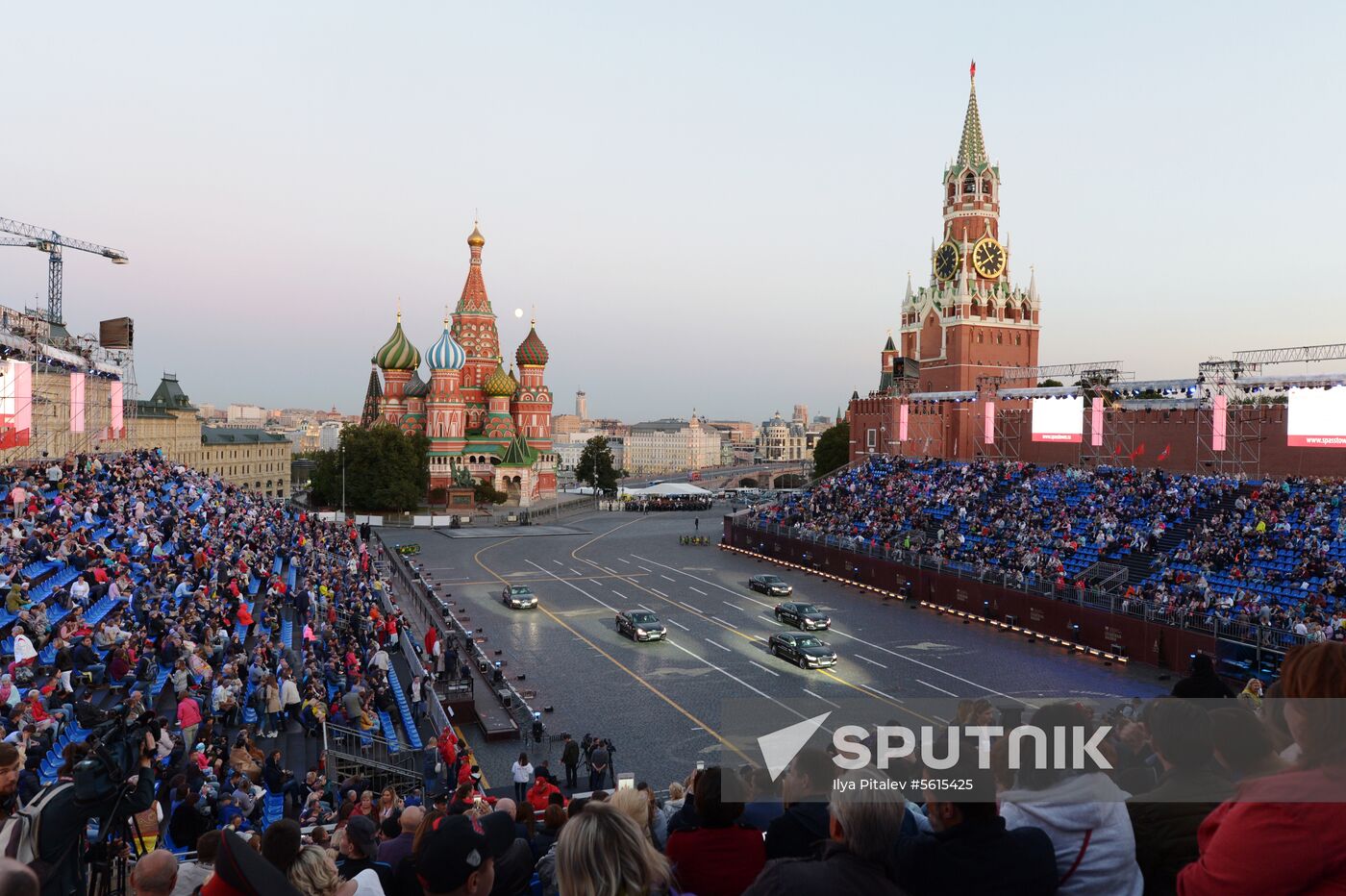 Final rehearsal of Spasskaya Tower festival's opening ceremony