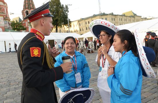 Final rehearsal of Spasskaya Tower festival's opening ceremony